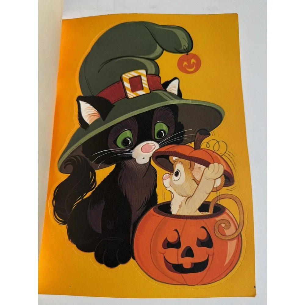 Vintage Halloween Die Cuts Blackie & Squeaky Hallmark Halloween 1970s Unpunched